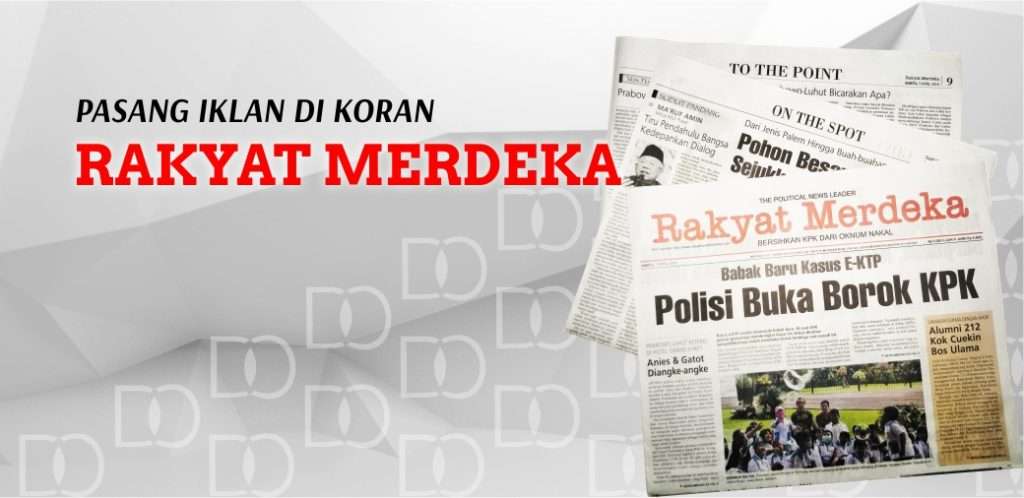 Pasang Iklan Koran Rakyat Merdeka