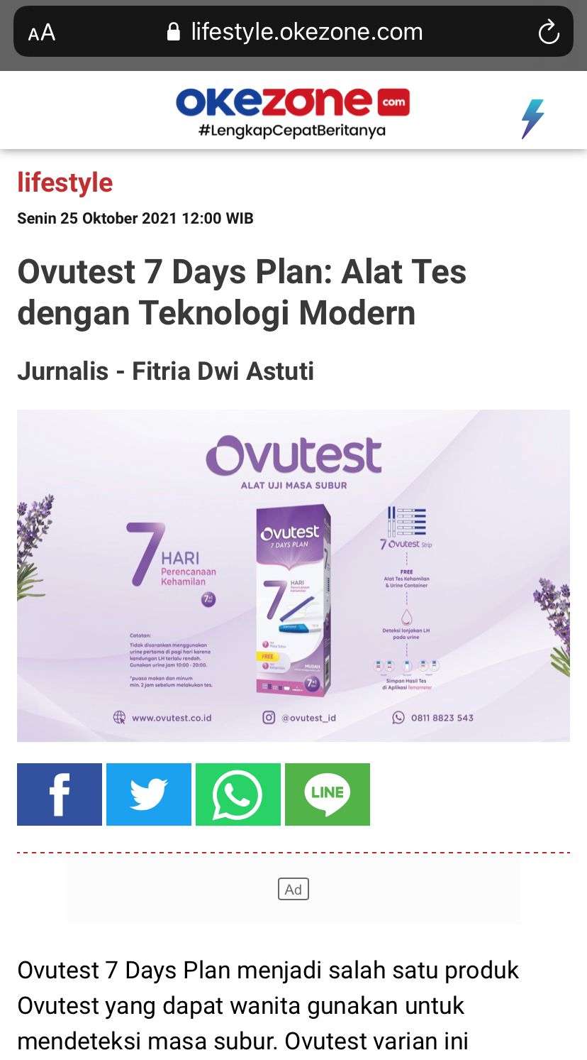 Contoh penayangan artikel di Okezone.com